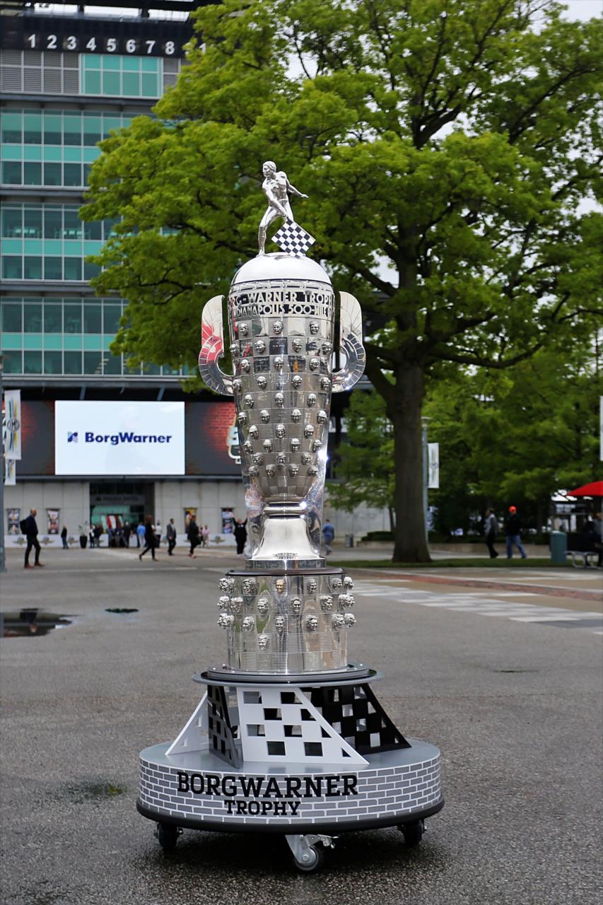 Borg Warner Trophy- Indianapolis 500 Practice - By: Paul Hurley -- Photo by: Paul Hurley